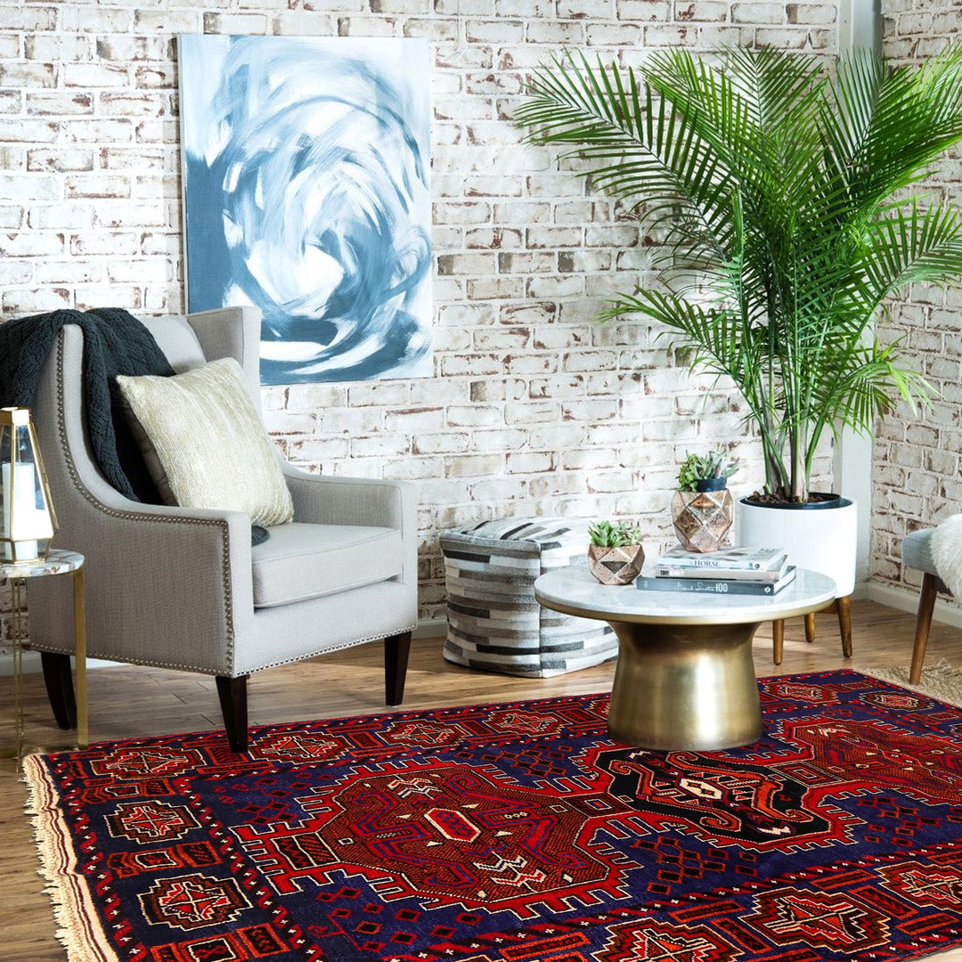 Handmade Baluchi Rug 4' 4" x 6' 7" - No. AL88032