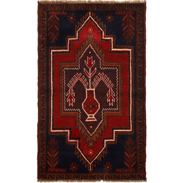 Traditional Baloch Rug 2' 11" x 4' 9" - No. AL90443