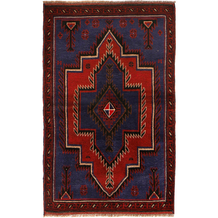 Traditional Baloch Rug 3' 1" x 4' 6" - No. AL50504