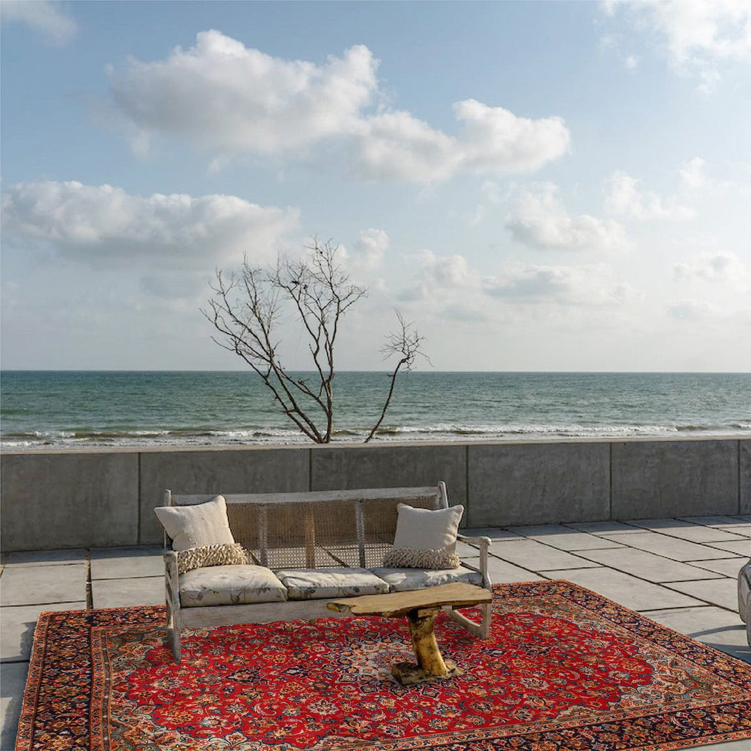 Persian Isfahan Carpet 7' 5" x 11' 2" - No. AL69906