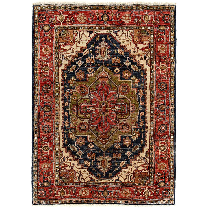 Hand Woven Heriz Design Carpet 3' 11" x 5' 9" - No. AL98569