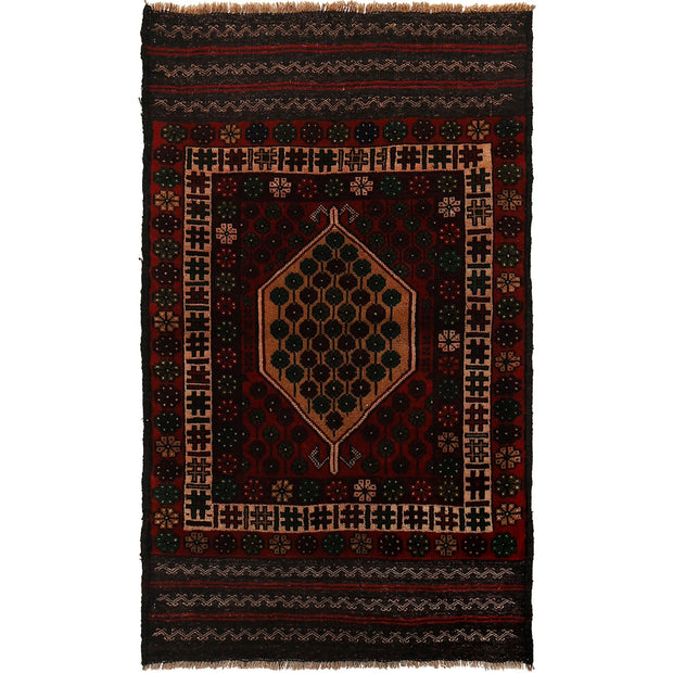 Hand Knotted Baluchi Rug 2' 10" x 4' 9" - No. AL71360