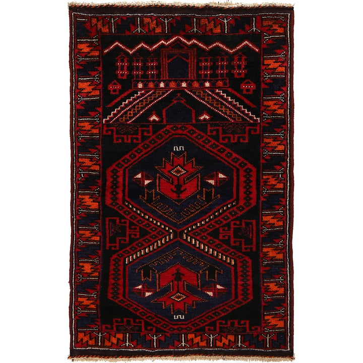 Muslim Prayer Rug 2' 9" x 4' 6" - No. AL91035