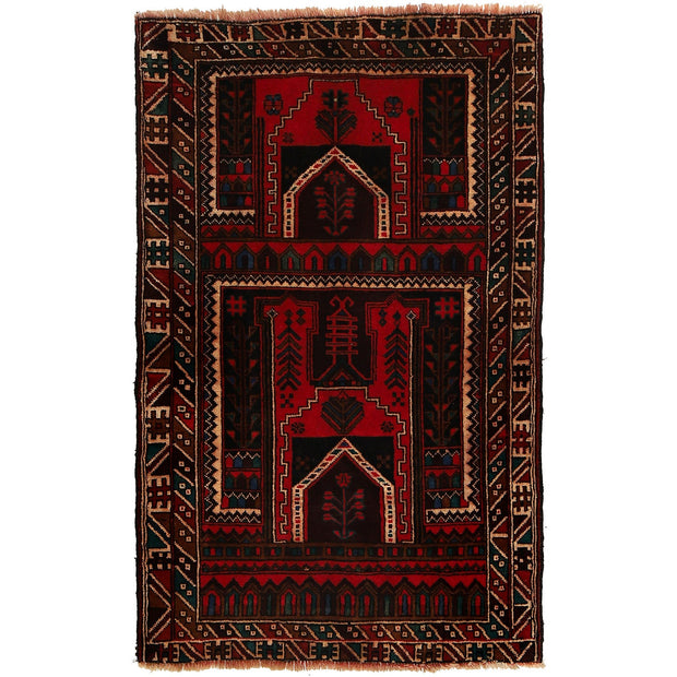 Handmade Prayer Rug 3' 1" x 5' 4" - No. AL61438