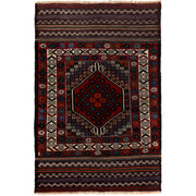 Hand Knotted Baluchi Rug 3' 1" x 4' 11" - No. AL80870