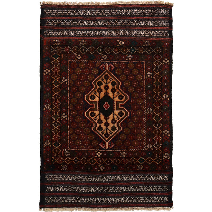 Hand Knotted Baluchi Rug 3' 0" x 4' 8" - No. AL97126
