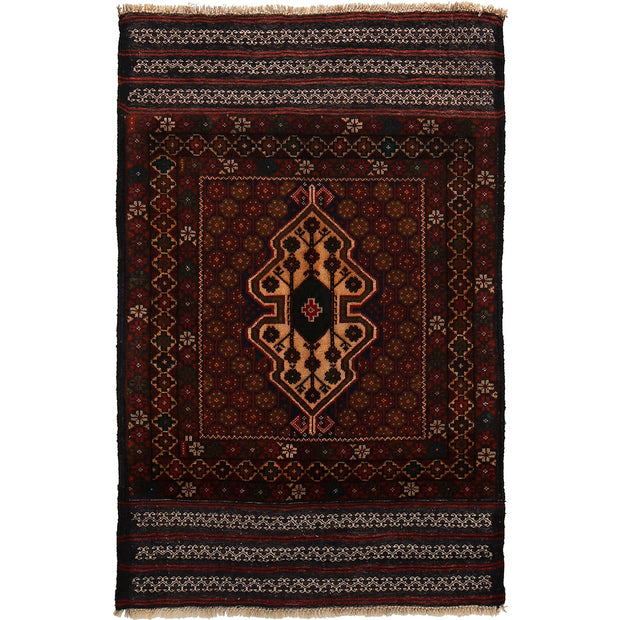 Hand Knotted Baluchi Rug 3' 0" x 4' 8" - No. AL97126