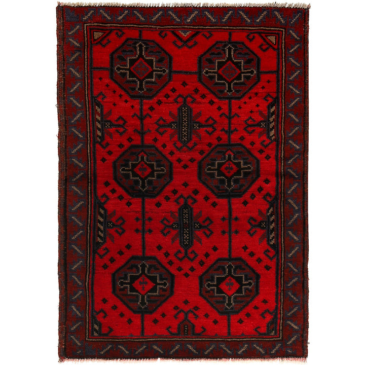 Traditional Baloch Rug 3' 1" x 4' 5" - No. AL43197
