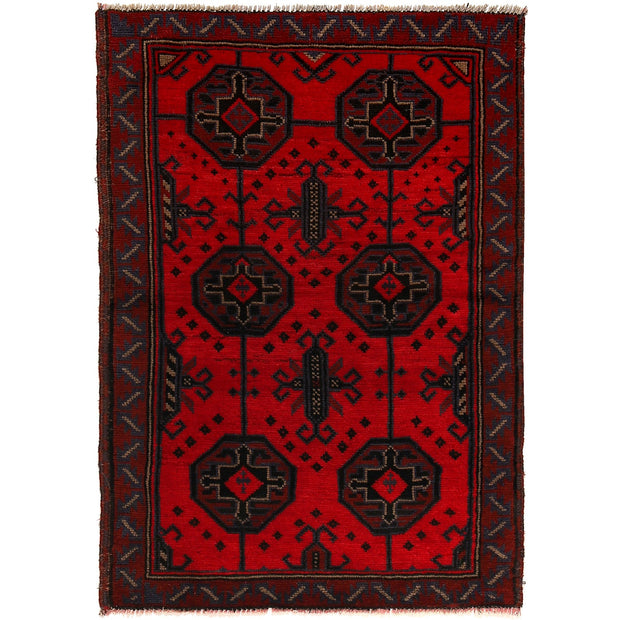 Traditional Baloch Rug 3' 1" x 4' 5" - No. AL43197