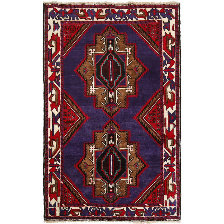 Baluch Short Rug 4' 1" x 6' 7" - No. AL17523