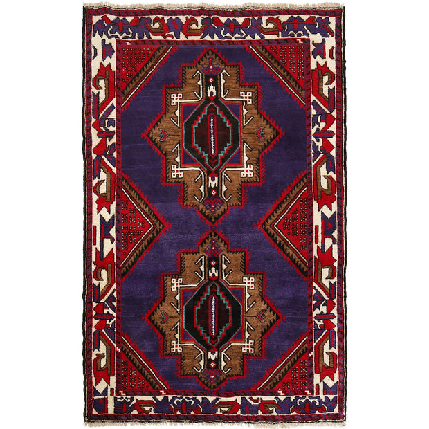 Baluch Short Rug 4' 1" x 6' 7" - No. AL17523