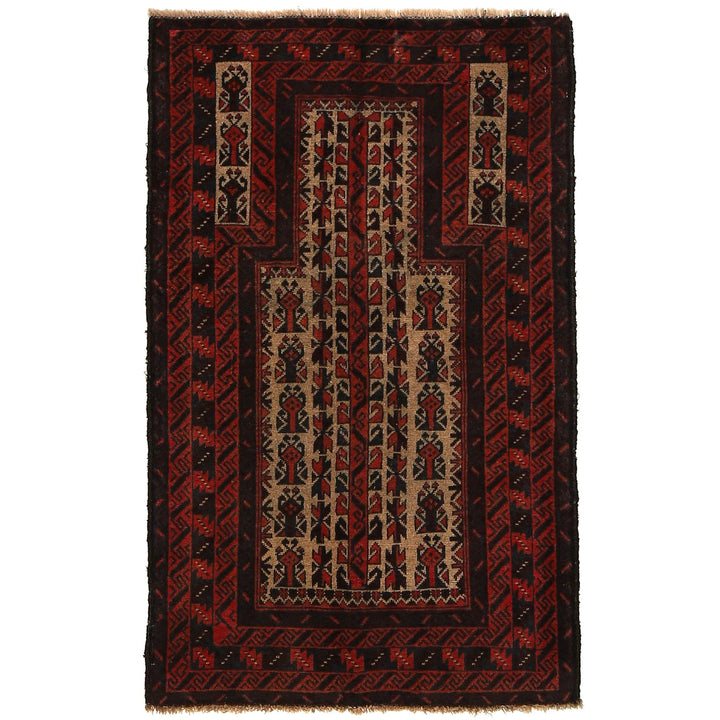 Hand Knotted Prayer Rug 2' 9" x 4' 6" - No. AL92363
