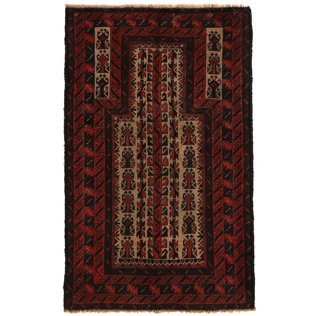 Hand Knotted Prayer Rug 2' 9" x 4' 6" - No. AL92363