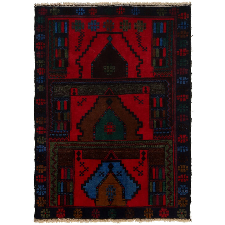 Red Baluchi Rug 3' 0" x 4' 2" - No. AL82728