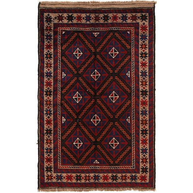 Traditional Baloch Rug 2' 12" x 4' 9" - No. AL18459