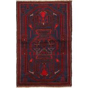Traditional Baloch Rug 2' 11" x 4' 8" - No. AL88293