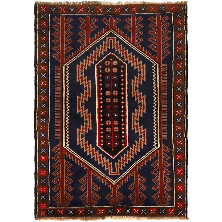 Traditional Baloch Rug 3' 3" x 4' 8" - No. AL55446