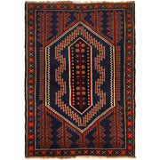 Traditional Baloch Rug 3' 3" x 4' 8" - No. AL55446