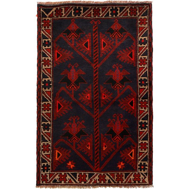 Traditional Baloch Rug 2' 10" x 4' 9" - No. AL70265