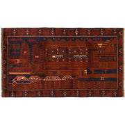 Handmade Pictorial Carpet 2' 9" x 5' 2" - No. AL61879