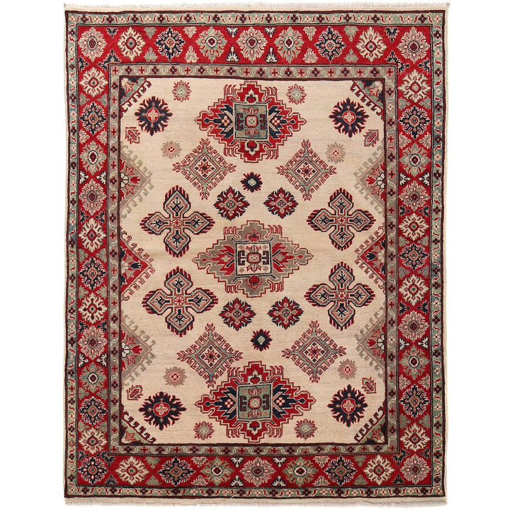 Hand knotted Kazak Rugs 5' 0" x 6' 7" - No. AL35602