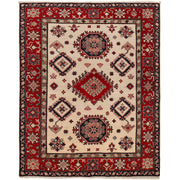 Hand knotted Kazak Carpet 5' 0" x 6' 2" - No. AL35314