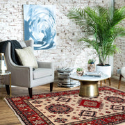 Hand knotted Kazak Carpet 5' 0" x 6' 2" - No. AL35314