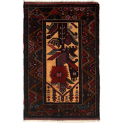 Handmade Prayer Rug 2' 11" x 4' 8" - No. AL36224