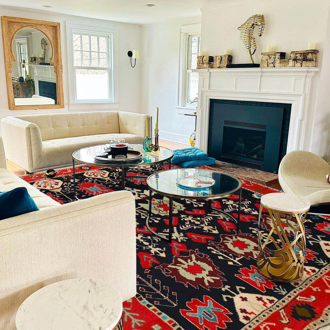 Hand Knotted Kohistani Carpet 5' 6" x 7' 8" - No. AL41554