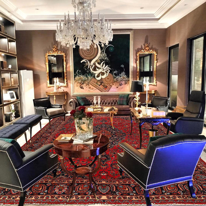 Persian Kashan Rug 9' 7" x 12' 10" - No. AL85762