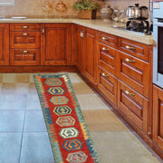 Hand Knotted Afghan Style Kilim 1' 10" x 6' 6" - No. AL71905