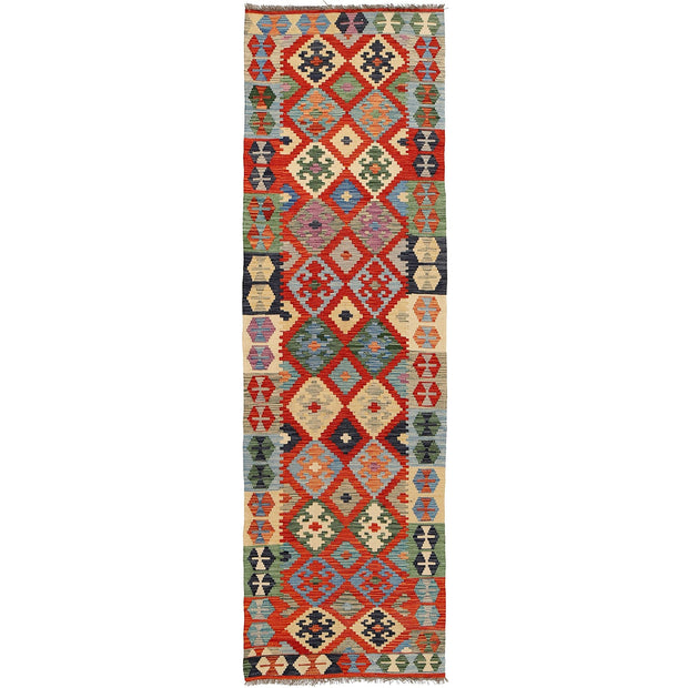 Hand Knotted Flatweave Kilim Runner 2' 6" x 9' 4" - No. AL60423