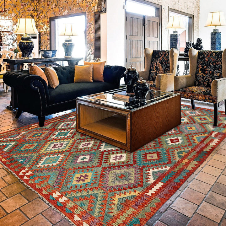 Handmade Vegetable Kelim 8' 4" x 11' 2" - No. AL13382