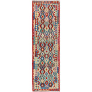 Hand Made Afghan Kilim Runner 2' 9" x 9' 9" - No. AL86529