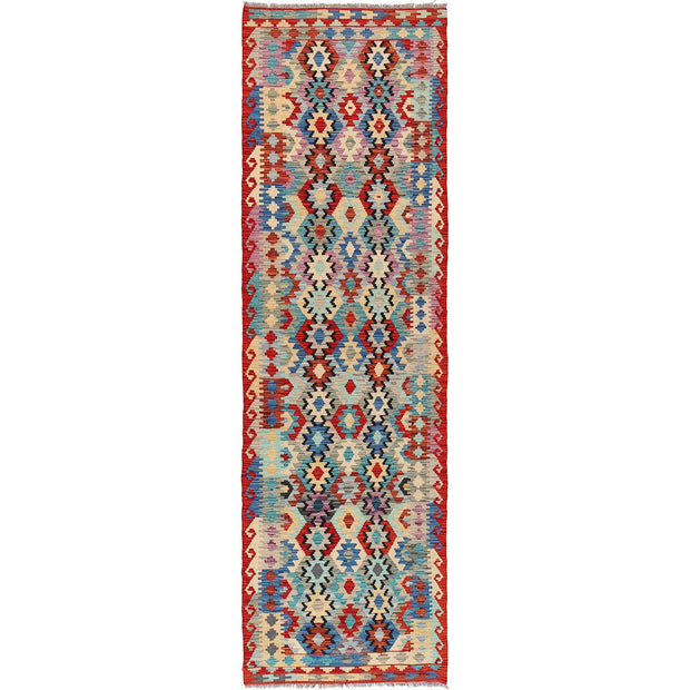 Hand Made Afghan Kilim Runner 2' 9" x 9' 9" - No. AL86529