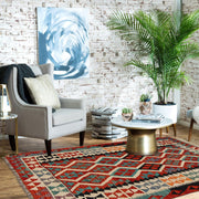 Hand Woven Wool Kelim 4' 4" x 6' 0" - No. AL14217