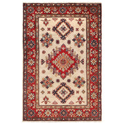 Hand Knotted Kazak Oriental Rug 3' 2" x 4' 10" - No. AL58183