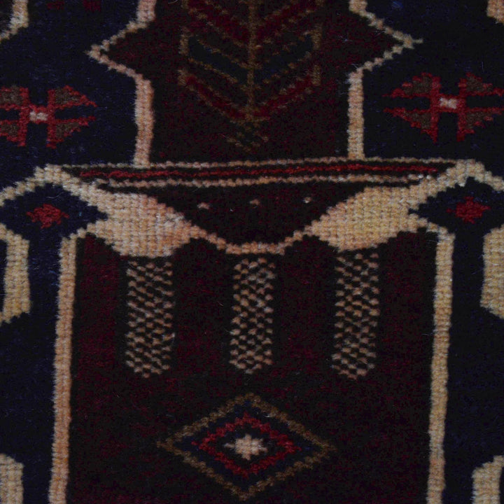 Hand Knotted Prayer Rug 2' 9" x 3' 10" - No. AL70057