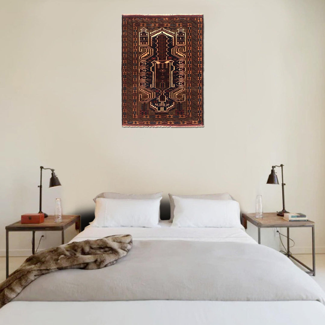 Hand Knotted Prayer Rug 2' 9" x 3' 10" - No. AL70057