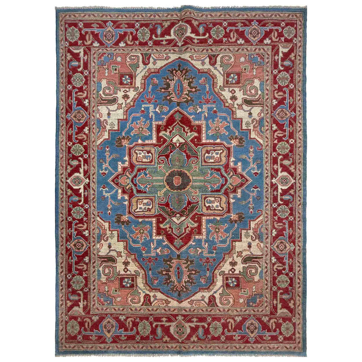 Hand Knotted Persian Heriz Area Rug 4' 11" x 6' 11" - No. AL24267
