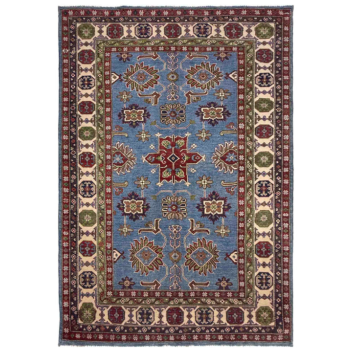Blue Color Kazak Rug 4' 9" x 7' 10" - No. AL86632