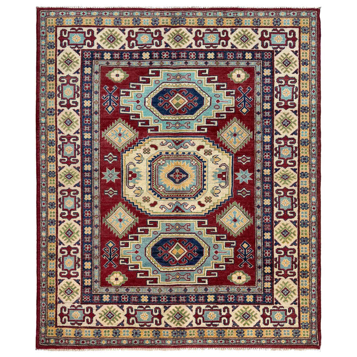 Hand knotted Kazak Rugs 5' 0" x 6' 6" - No. AL83258
