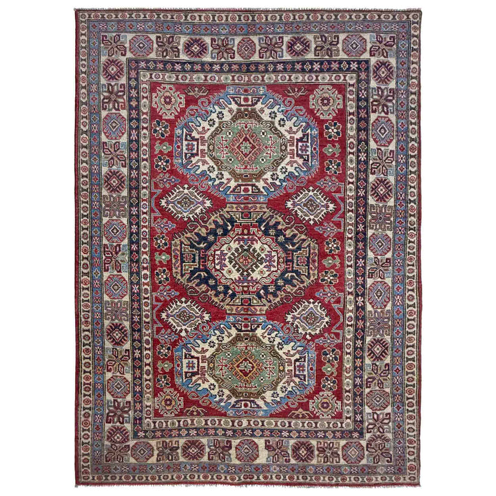 Hand knotted Kazak Carpet 4' 11" x 7' 3" - No. AL61616