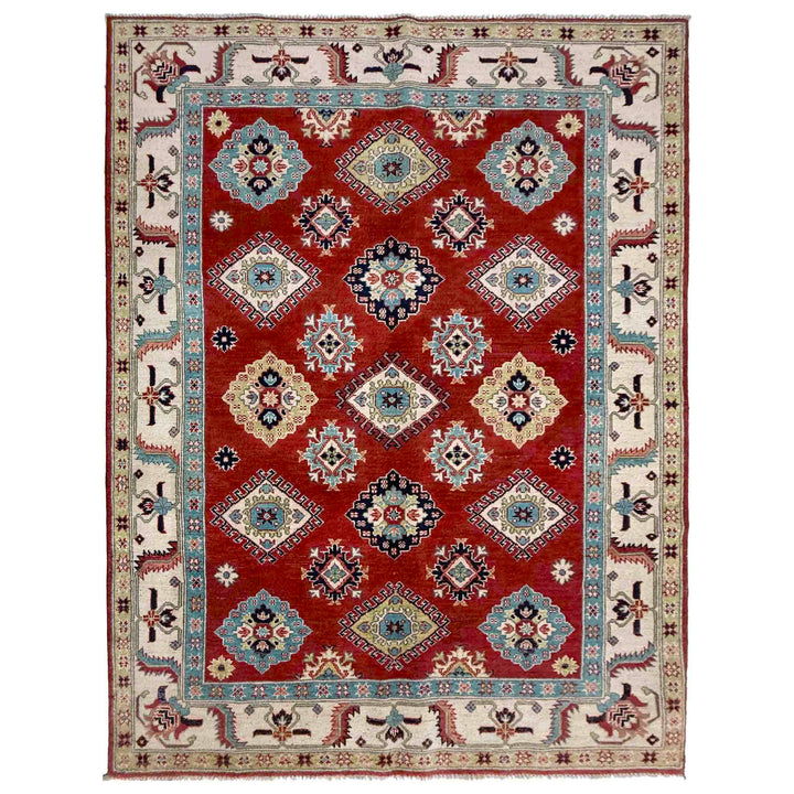 Handmade Kazak Area Rug 5' 0" x 6' 8" - No. AL90994