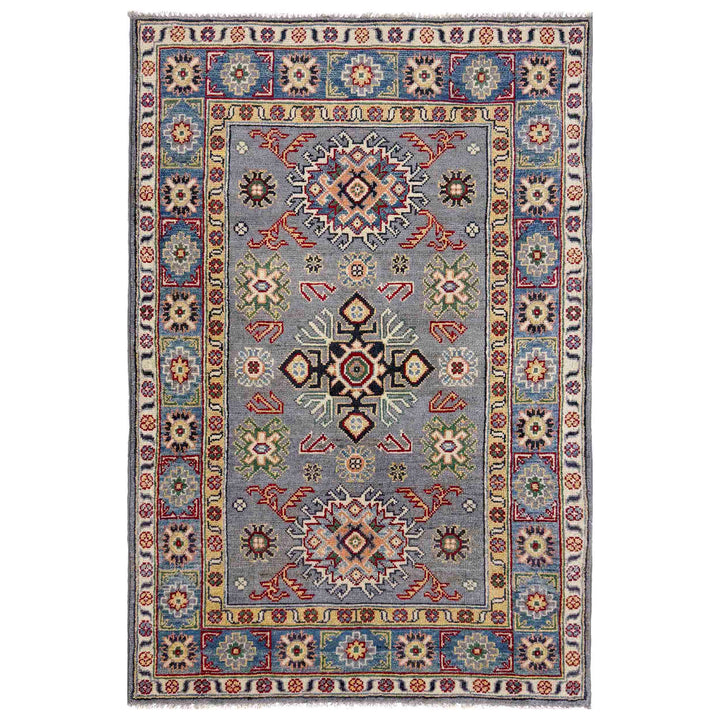 Hand knotted Kazak Carpet 3' 2" x 5' 0" - No. AL90690