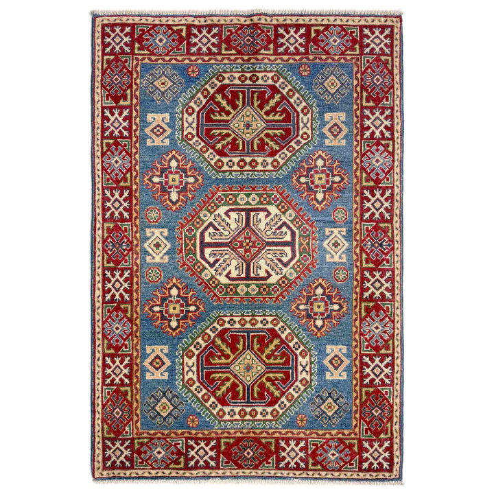 Hand knotted Kazak Carpet 3' 1" x 4' 10" - No. AL77094
