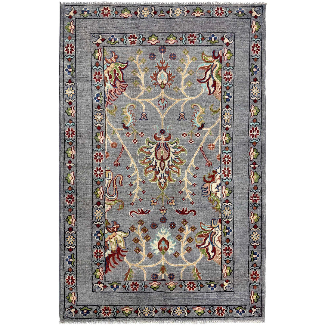 Hand Knotted Sultani Modern Rug 3' 7" x 5' 10" - No. AL17316
