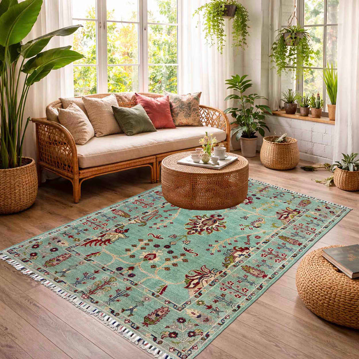 Hand knotted Contemporary Style Sultani Rug 3' 11" x 6' 0" - No. AL60357