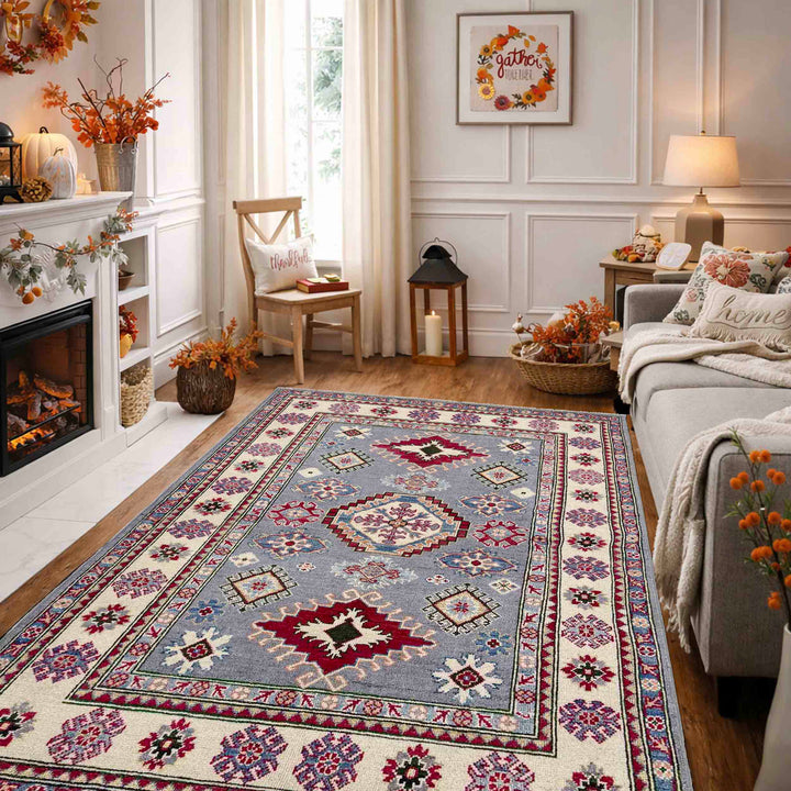 Hand knotted Kazak Rugs 4' 0" x 6' 0" - No. AL63420