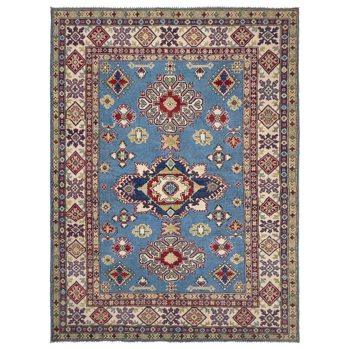 Hand Knotted Kazak Oriental Rug 5' 8" x 7' 11" - No. AL97866